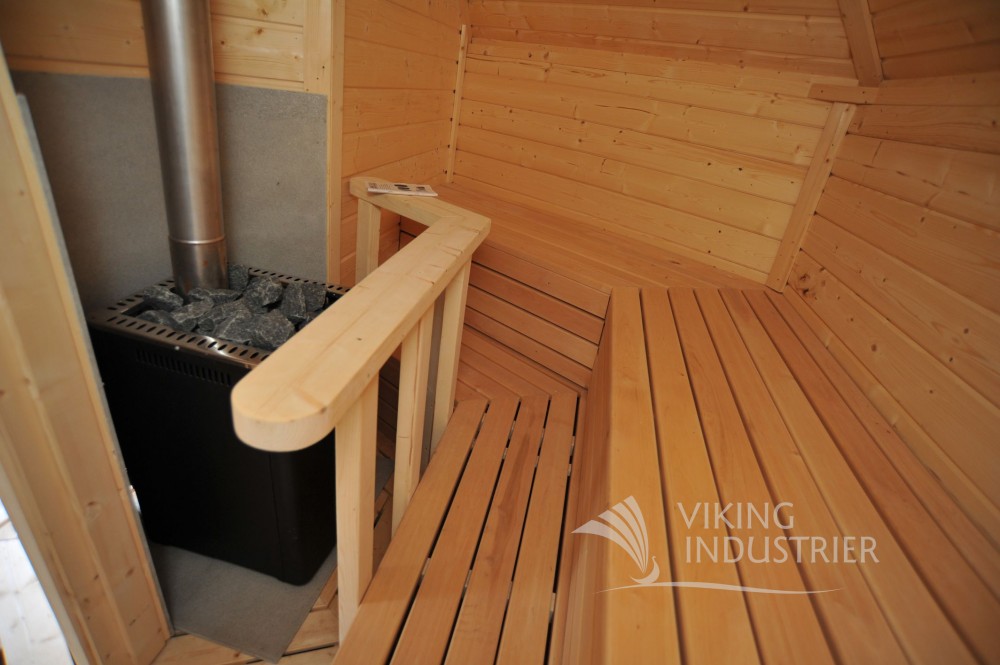 Sauna Cabin  m² with Changing Room | VIKING INDUSTRIER