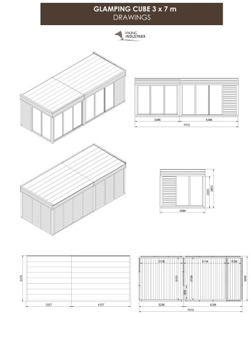 Glamping Cube 3 x 7