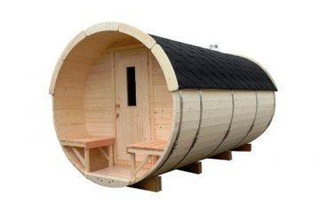 Sauna barrel Ø2.2 x 3.5 m