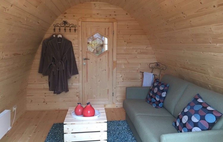 Insulated Camping pod 3.2 x 5.9 interior
