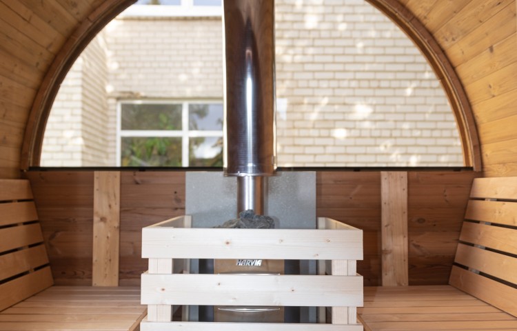Sauna barrel Ø2.2 x 3.5 m