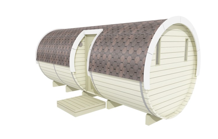 BARREL FOR SLEEPING-SIDE ENTRANCE Ø2.2 X 5.4 WITH FURNITURE