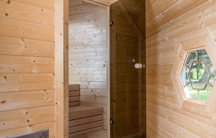 Sauna Cabin 9.2 m² with Changing Room Inside