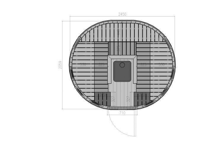 Vertical Sauna plan