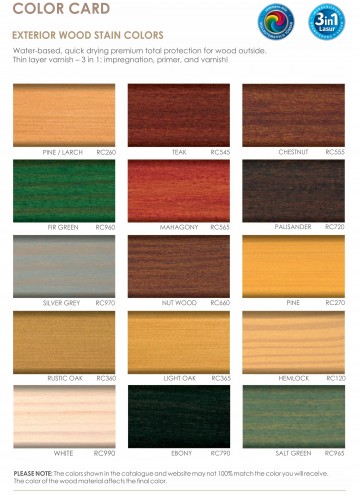 Exterior Wood Stain Colors